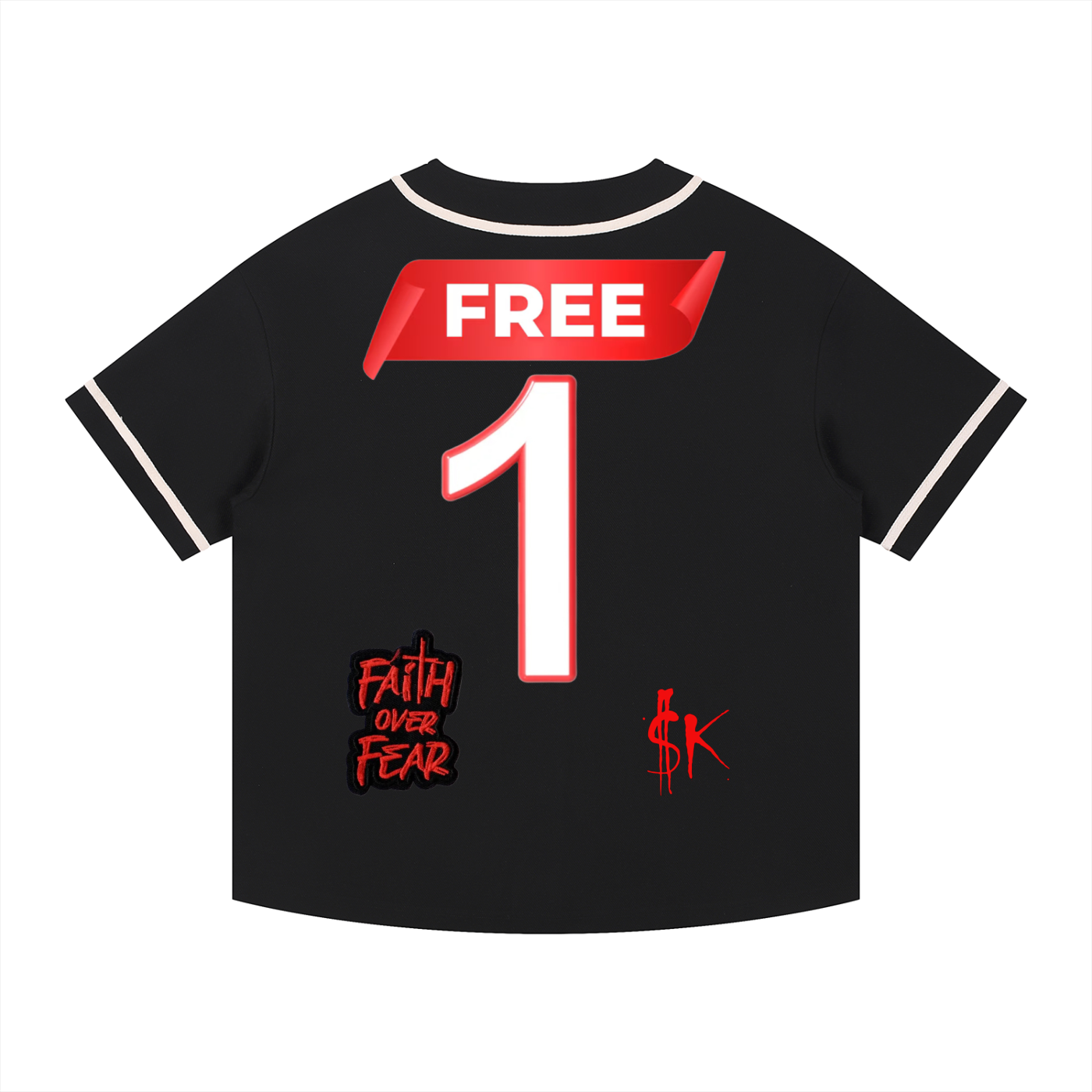 $uccessKillz “Faith Over Fear” + “Free 1” Baseball Jersey
