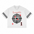 $uccessKillz “Bullseye” + “Faith Over Fear” Striped Football Jersey