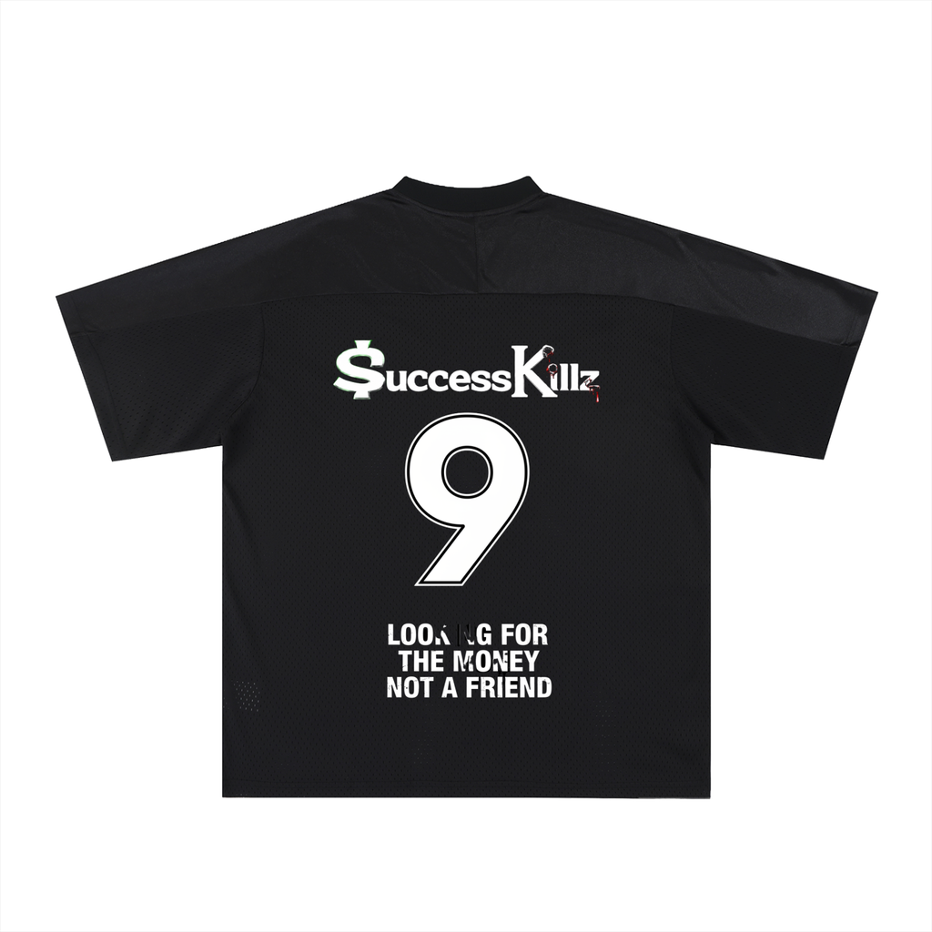 $uccessKillz “Looking For The Money Not A Friend” + “Wolf Logo” Football Jersey