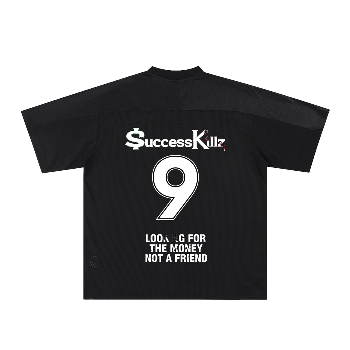 $uccessKillz “Looking For The Money Not A Friend” + “Wolf Logo” Football Jersey