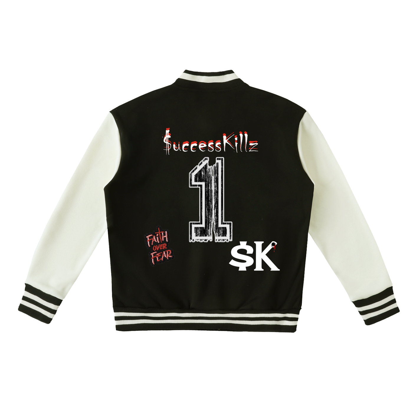 Two-Tone $uccessKillz “Faith Over Fear” + “1992” Varsity Jacket