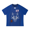 Unisex $K “Wolf Mascot” + “Faith Over Fear” Striped Soccer Jersey