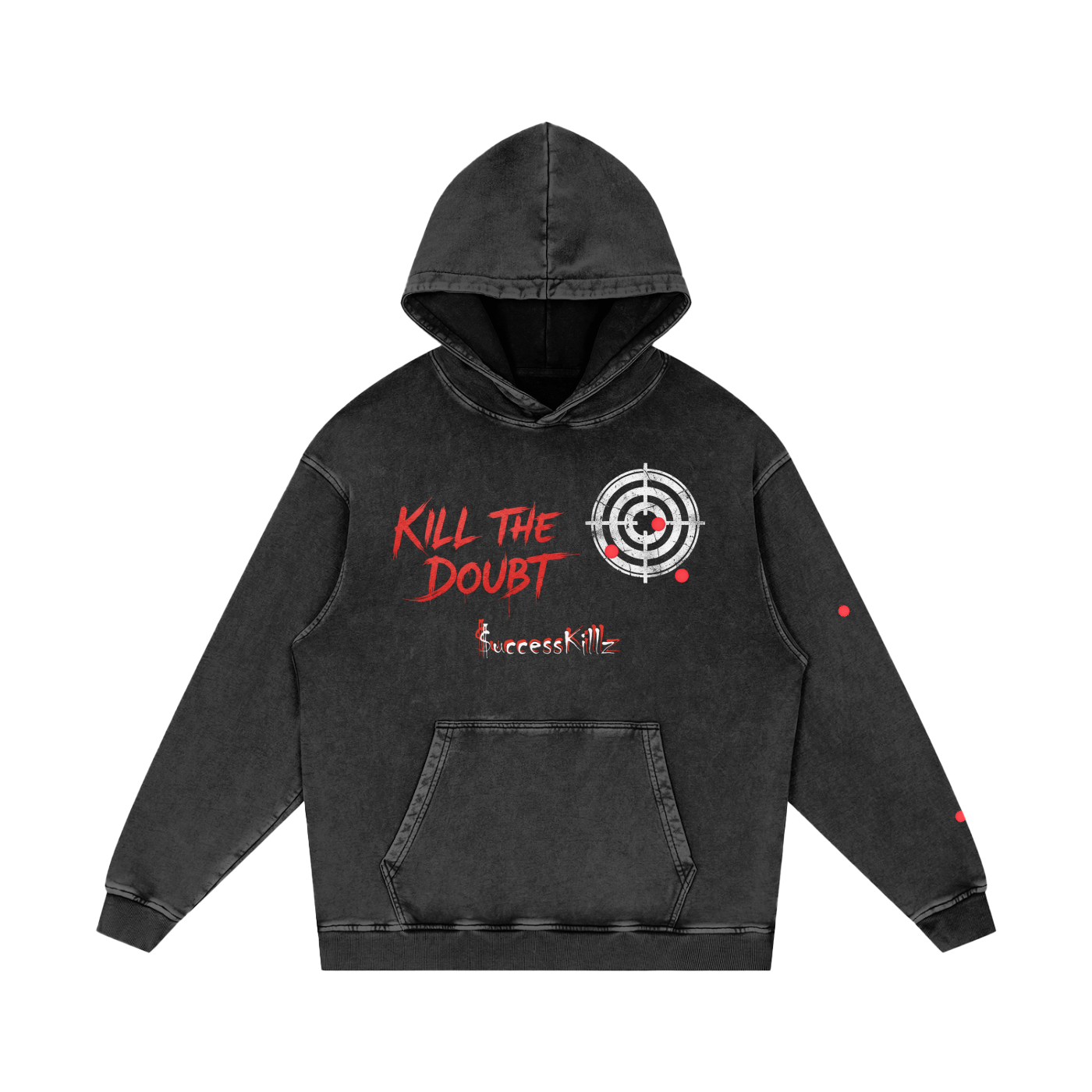 $uccessKillz “Kill The Doubt” + “Faith Over Fear” Loose Cotton Hoodie