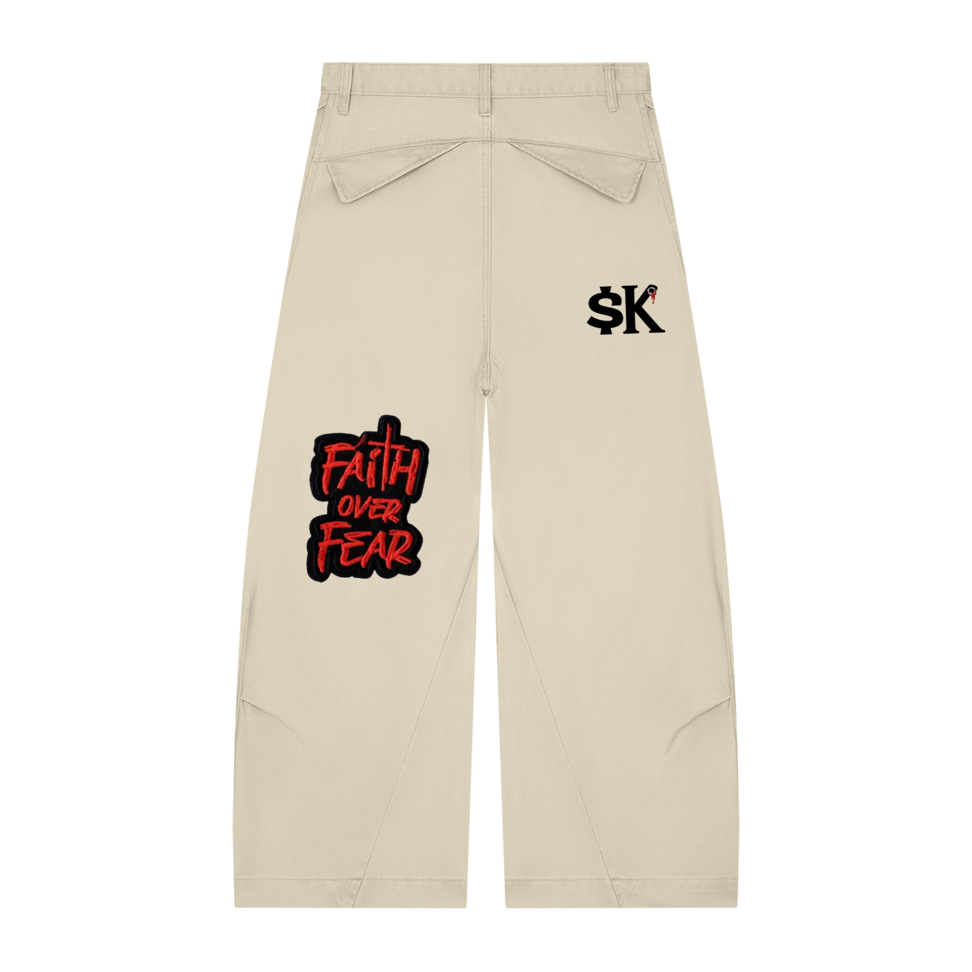 Men’s $uccessKillz “Faith Over Fear” + “109” Tan Pants