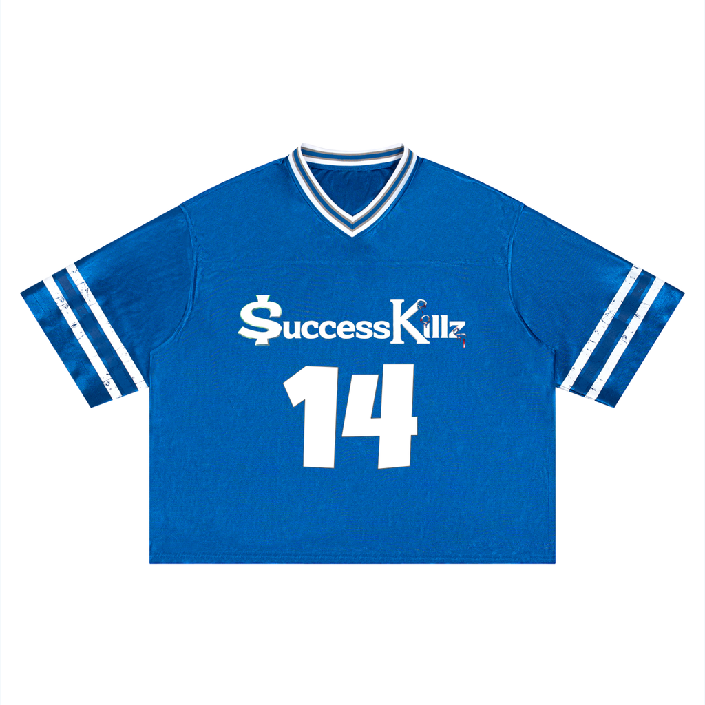 Unisex $uccessKillz “REAL IS RARE” Striped Retro Football Jersey