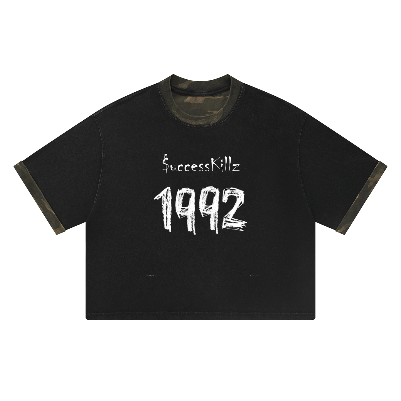 Unisex $uccessKillz “1992” Blk/Camo T-Shirt