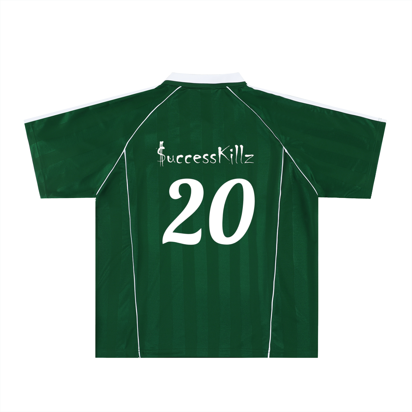$K WillyWolf “2020” Stripe Collared Soccer Jersey