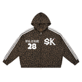 Unisex $K “REAL IS RARE” Leopard Zip Hoodie