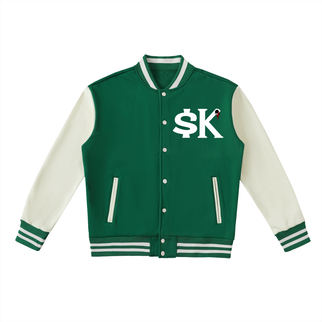 $K Two-Tone Varsity Jacket