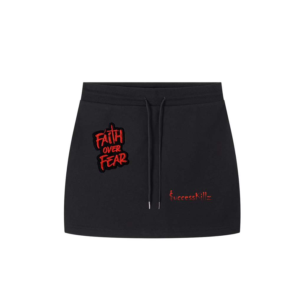 Woman’s $uccessKillz “Faith Over Fear” Drawstring Skirt