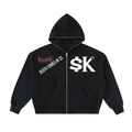 $K “Death Come In 3s” Full-Zip  “Body Bag” Hoodie