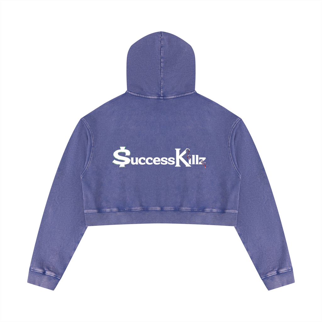Women’s $K Washed Crop Hoodie