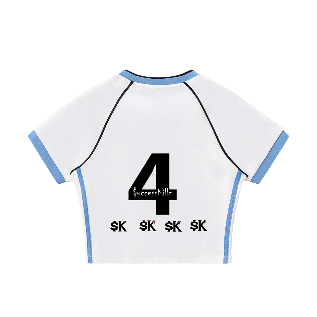 Women's $uccessKillz “4 Of $tars” Retro Crop Jersey