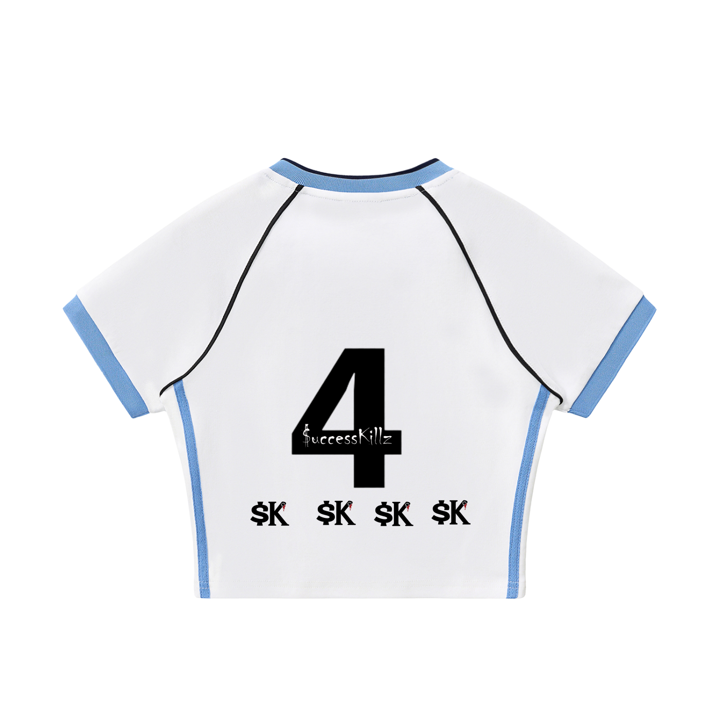 Women's $uccessKillz “4 Of $tars” Retro Crop Jersey