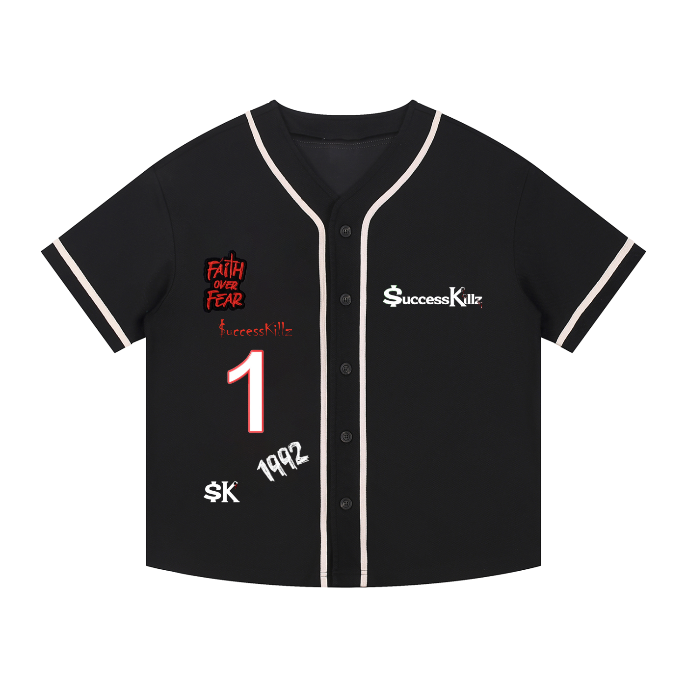 $uccessKillz “Faith Over Fear” + “Free 1” Baseball Jersey