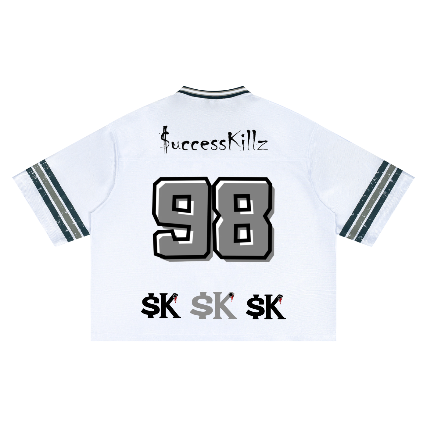 Unisex $uccessKillz Striped Retro Football Jersey