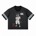 $K WillyWolf “Faith Over Fear” Striped Football Jersey