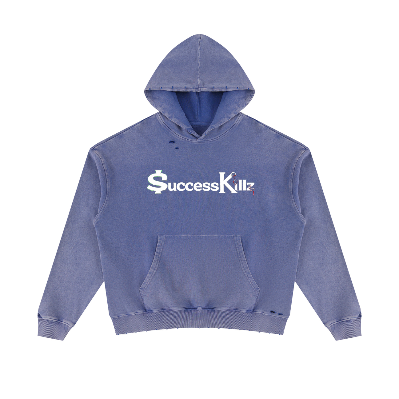 Unisex $uccessKillz “REAL IS RARE” Distressed Hoodie