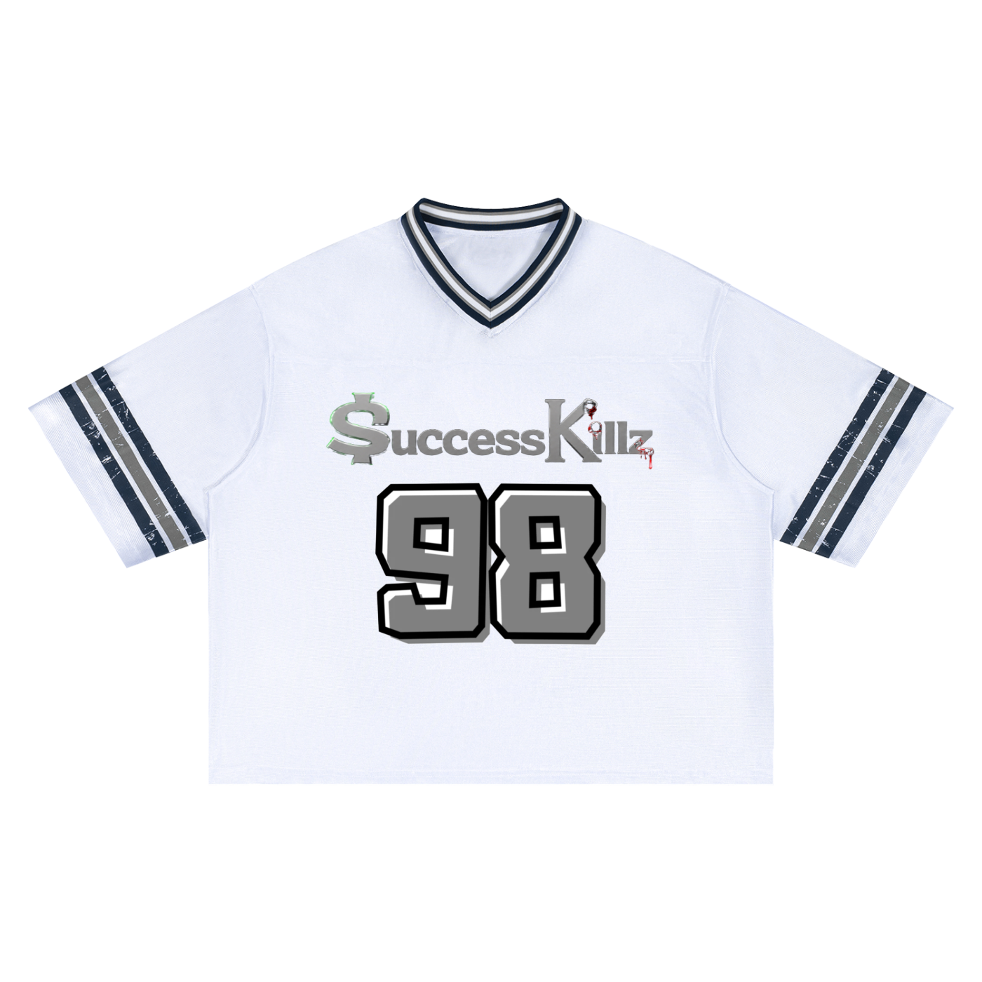 Unisex $uccessKillz Striped Retro Football Jersey