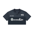 Women's $uccessKillz “REAL IS RARE” + “1992” Retro Crop Football Jersey