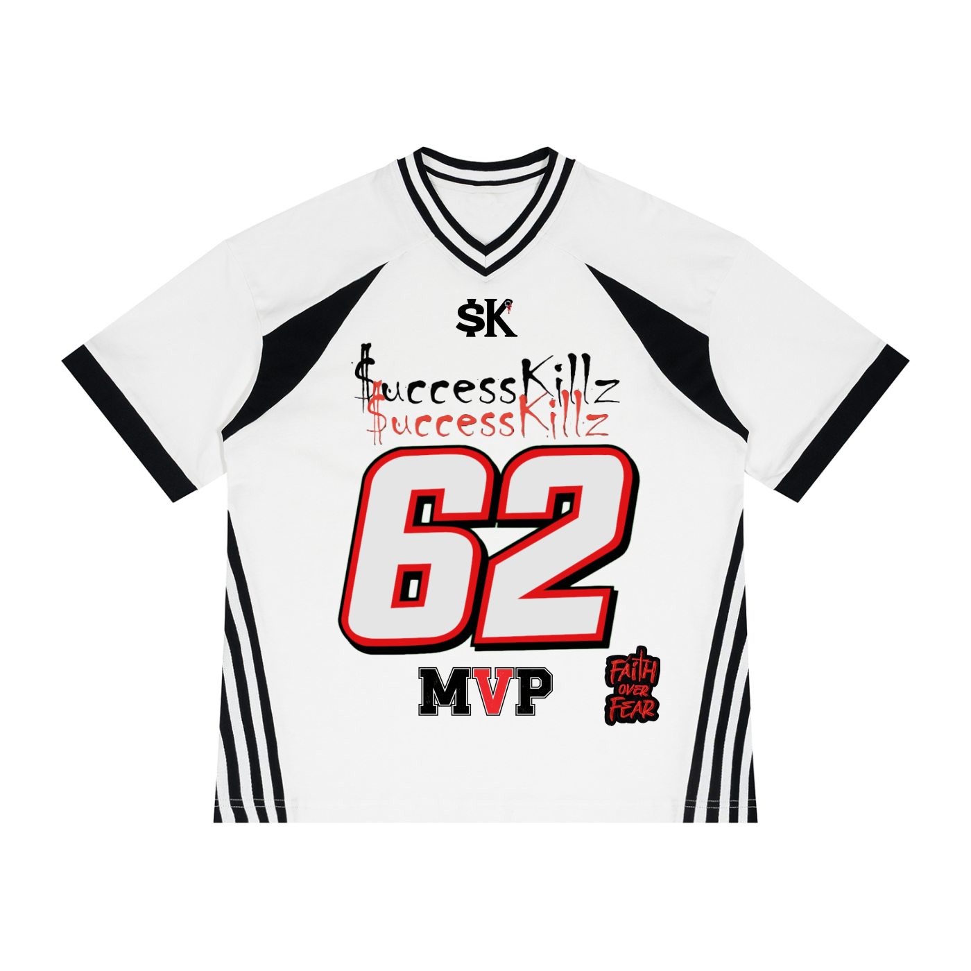 Unisex $uccessKillz “MVP” + “Faith Over Fear” Retro Football Jersey