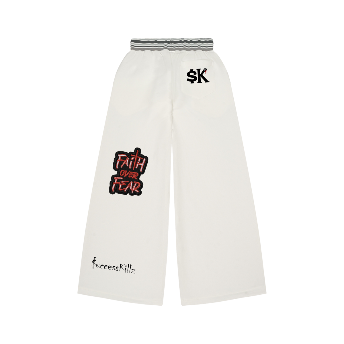$uccessKillz “Let Your $uccess Speak For You” White Pants