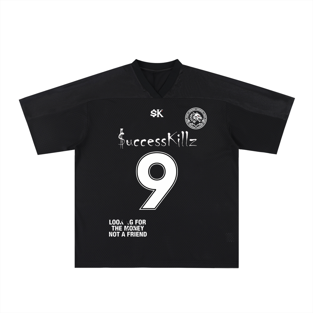 $uccessKillz “Looking For The Money Not A Friend” + “Wolf Logo” Football Jersey