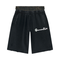 Unisex Vintage $uccessKillz “1992” Blk/Camo Distressed Shorts