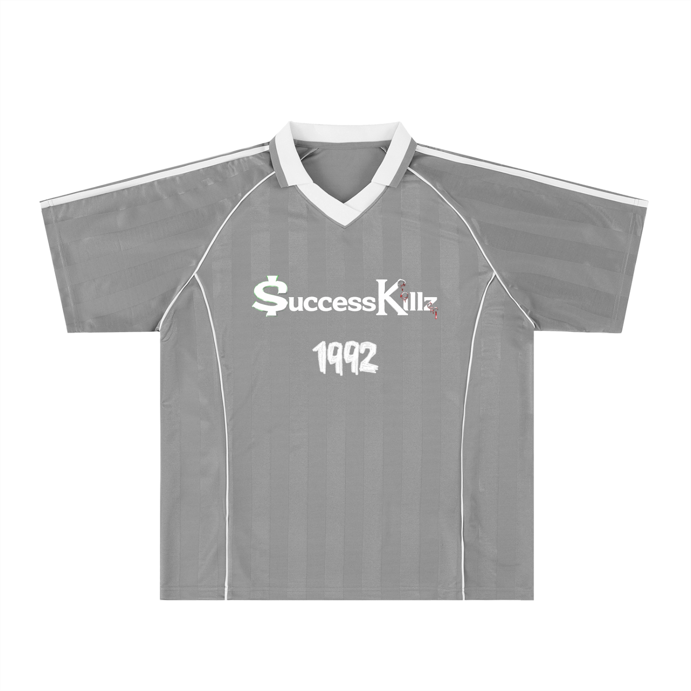 $uccessKillz “1992” Stripe Collared Soccer Jersey