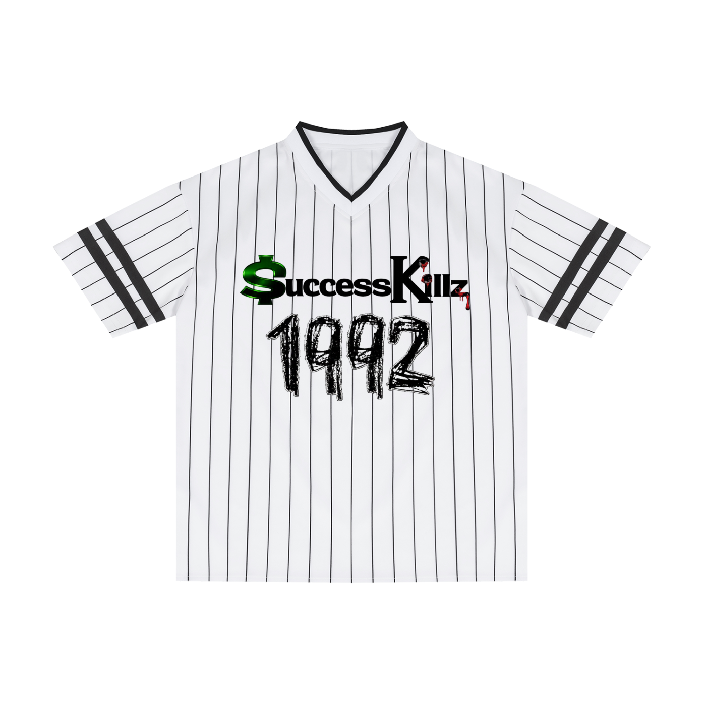 Unisex $uccessKillz “1992” Pinstriped Baseball Jersey