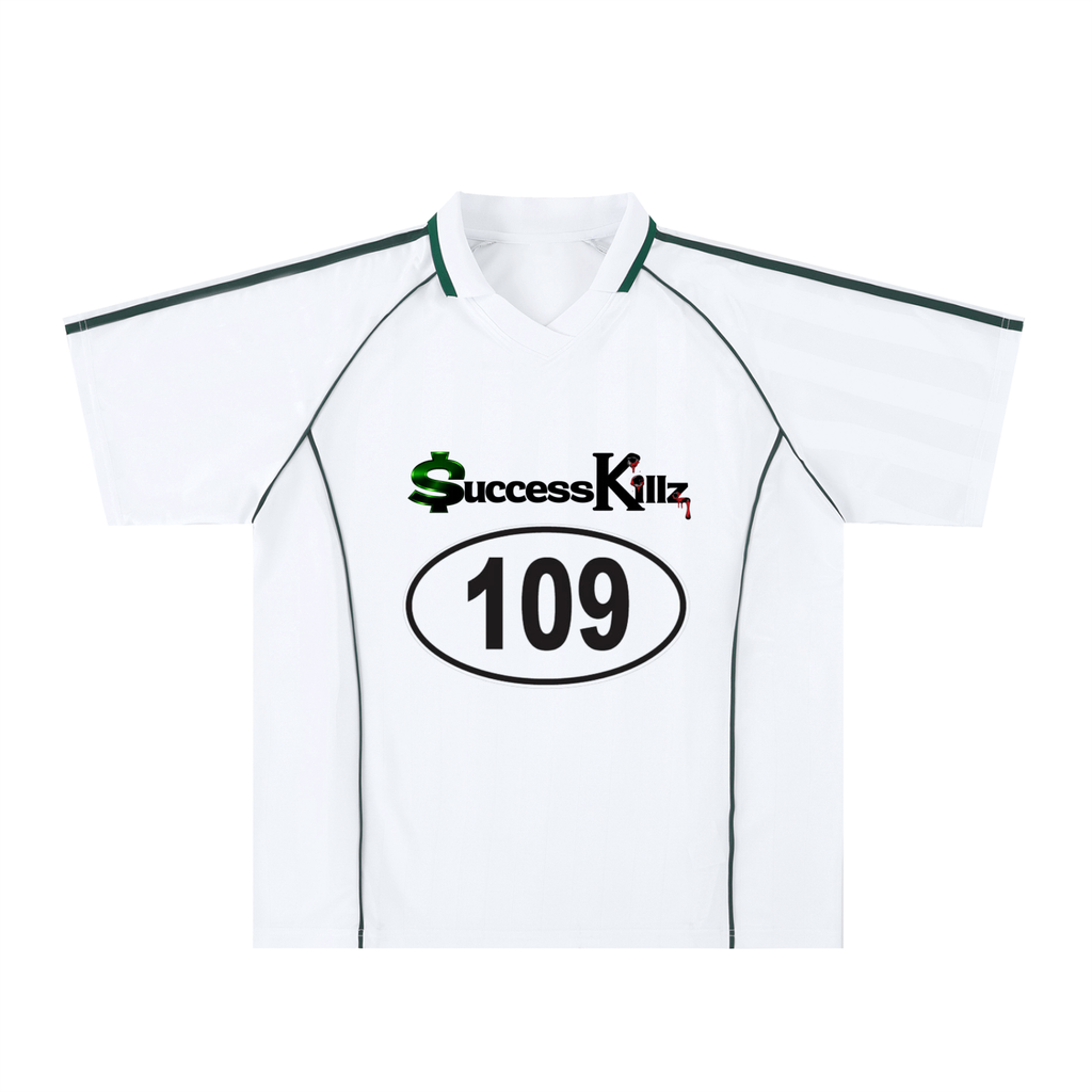 $uccessKillz “109” Stripe Collared Soccer Jersey